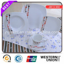 Requintado Decal Porcelana Quadrado Dinner Set